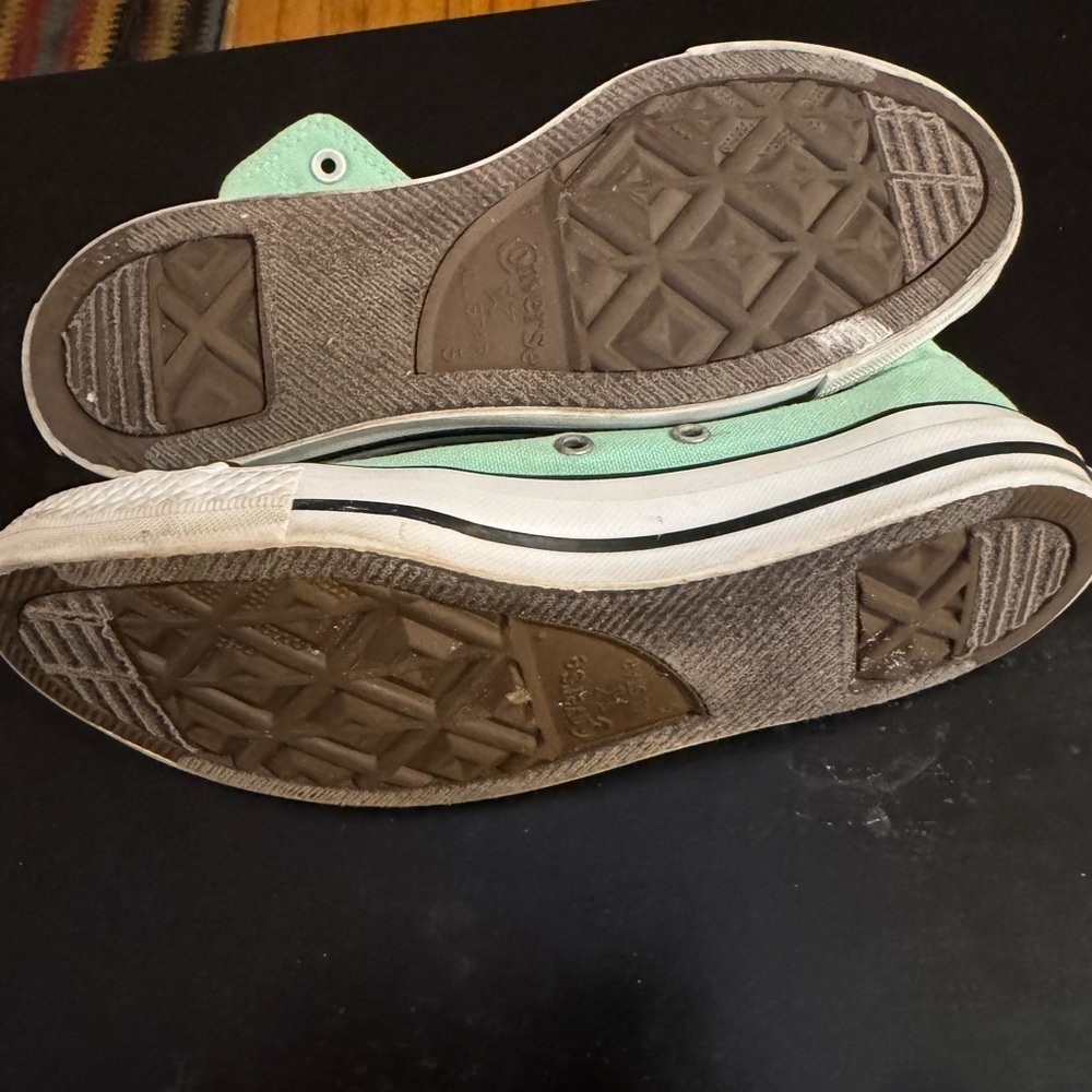 Women’s Size 7 Men’s Size 5 Mint Green Converse All Stars - Picture 6 of 11